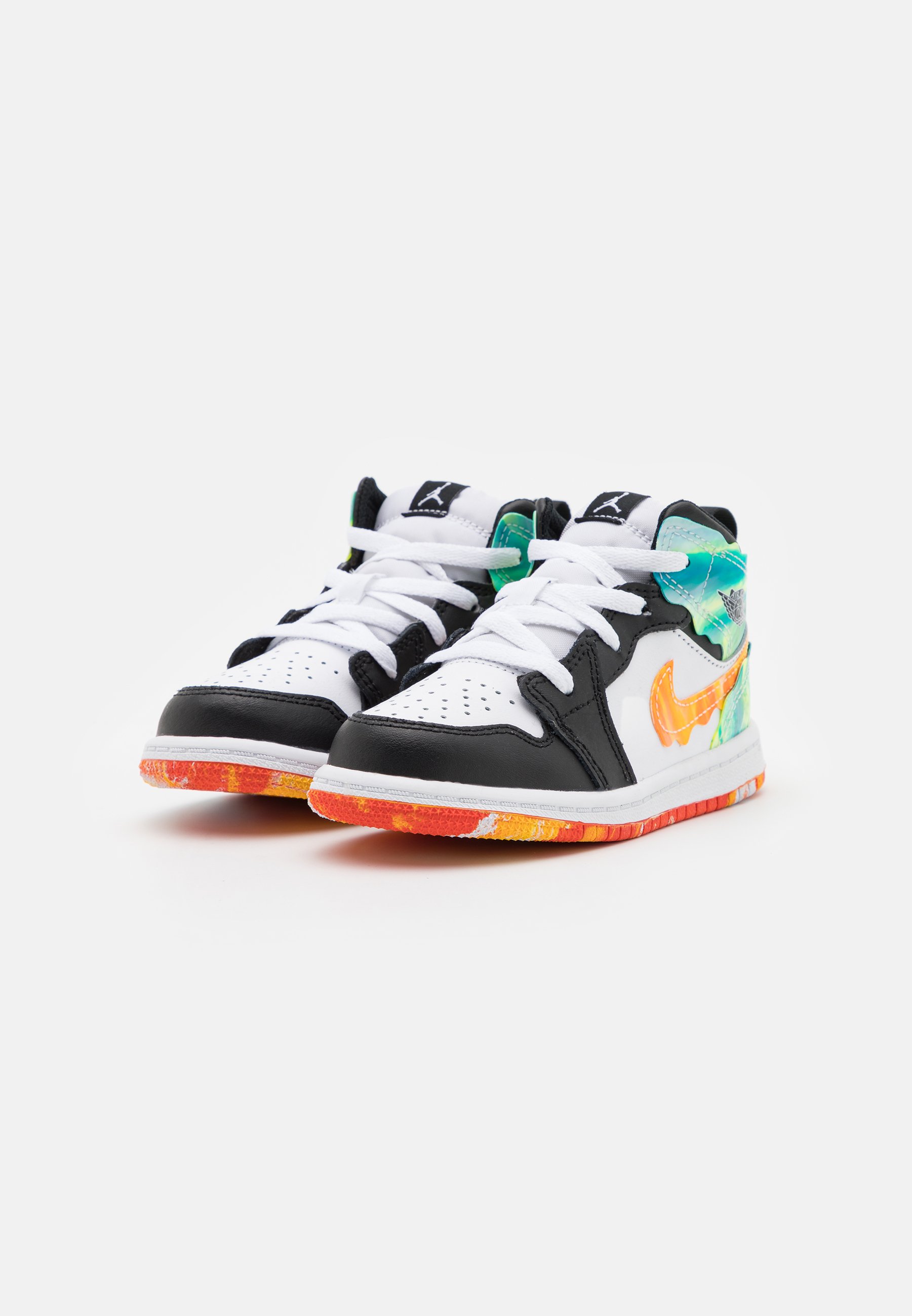 Jordan 1 MID SE SL GT UNISEX - Sneakers basse - black/white/team  orange/kumquat/atomic green/bright spruce/nero - Zalando.it