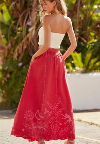 Next EMBROIDERED SUMMER - Jupe trapèze - red pink