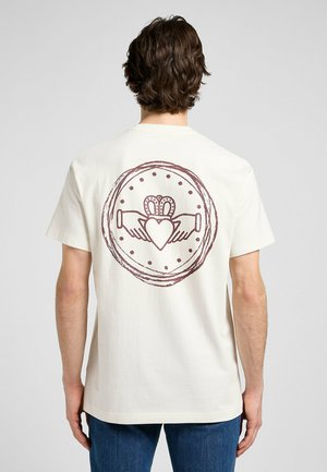 SHORT SLEEVE GRAPHIC - T-shirt imprimé - ecru