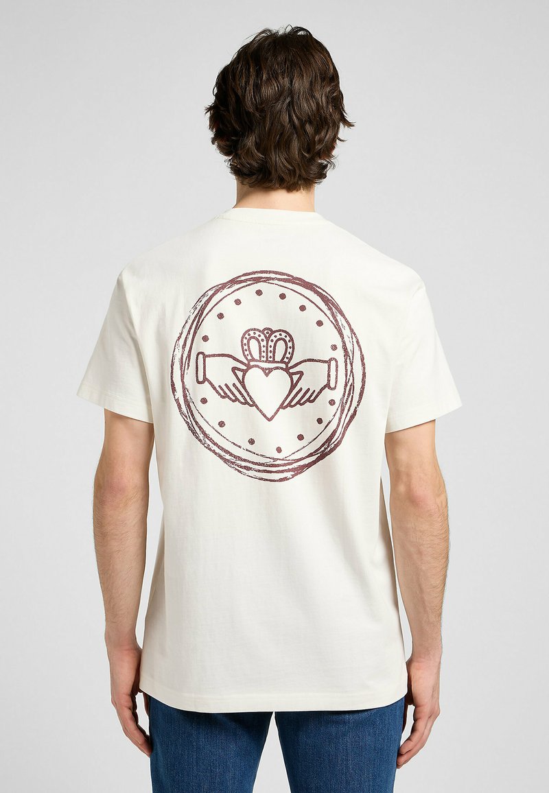 Lee SHORT SLEEVE GRAPHIC - T-shirts print - ecru