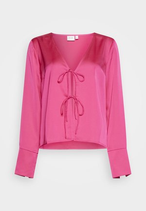 VILA VIELLETTE AVA TIE - Blouse - pink yarrow
