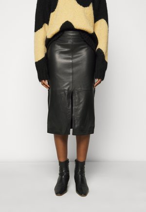 STUDIO ID SINEM MIDI SKIRT - Pouzdrová sukně - black