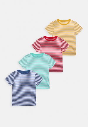 MPACK: 4 YARN DYE STRIPE T-SHIRT - Triko s potiskem - multi-coloured - 917_blue - 502_turquoise - 505