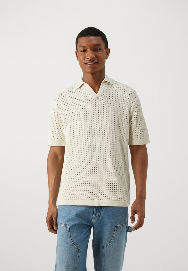 SLHNIK RELAXED OPEN - Polo shirt - fog