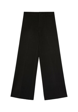 Bershka, WIDE-LEG - TROUSERS - Pantalon classique - black