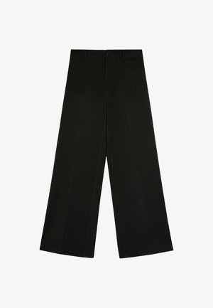 Bershka, WIDE-LEG - TROUSERS - Pantalon classique - black