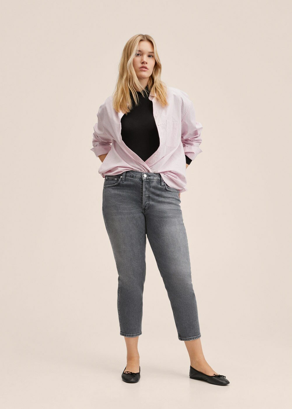 Straight leg jeans - grijs denim 