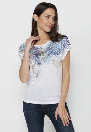 Koroshi SHORT SLEEVE  - Tricou cu imprimeu - blanco   white