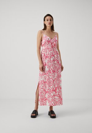 Vero Moda VMEASY SLIT MAXI V-NECK DRESS - Maksikleit - hot pink