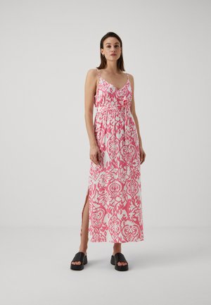 Vero Moda VMEASY SLIT V NECK DRESS  - Vestido largo - hot pink