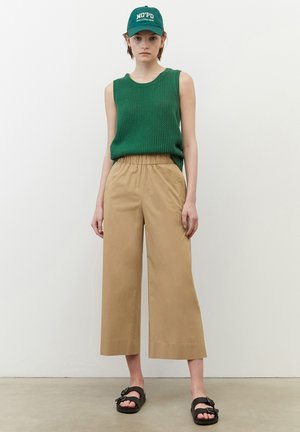 POPELINE-CULOTTE AUS - Spodnie materiałowe - bright chestnut