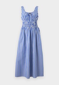 SMOCKED MIDI DRESS - Robe de jour - blue
