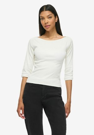 Noisy May 3/4 SLEEVED BLOUSE NMMAYA - T-shirt à manches longues - snow white