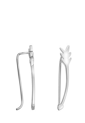 CURVED - Øreringe - silver coloured