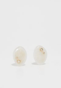 SMALL VENUS EARRINGS WHITE JASPER - Naušnice - white