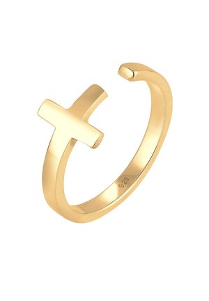 KREUZ GEO GRÖSSENVERSTELLBAR - Anello - gold-coloured