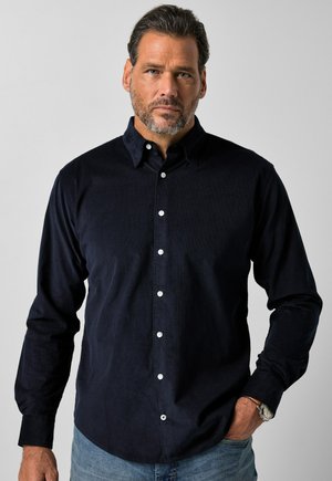 JP1880, CORDUROY SHIRT, LONG SLEEVE, MODERN FIT, CONCEALED BUTTON-DOWN COLLAR, UP - Camisa - navy blue