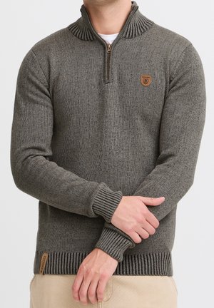 INDICODE JEANS Pullover - mottled dark grey
