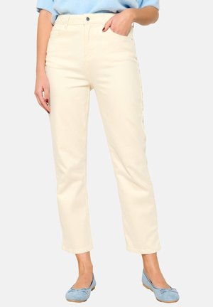 LolaLiza HIGH-WAISTED - Straight leg jeans - vanilla white