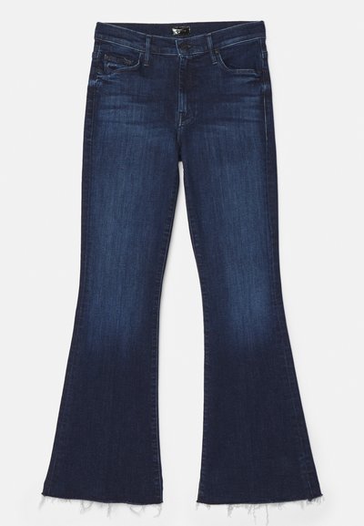 Mother THE WEEKENDER FRAY - Šiek tiek platėjantys apačioje džinsai - blue denim