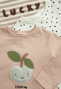 Next 3 PACK 3MTHS-7YRS - Pikkade varrukatega topp - cream neutral apple