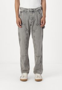 Jack & Jones JJIEDDIE PAINTER - Blugi loose fit - grey denim