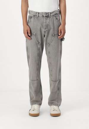 Jack & Jones JJIEDDIE PAINTER - Traperice opuštenog kroja - grey denim