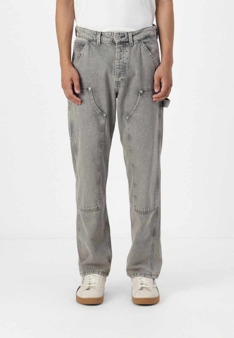 Jack & Jones JJIEDDIE PAINTER - Blugi loose fit - grey denim