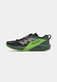 SENSE RIDE 5 - Scarpe da trail running - black/laurel wreath/green gecko