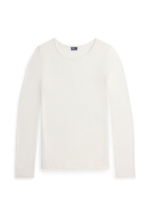 Polo Ralph Lauren, LS SHIRT - MIDNIGHT SHEER - T-shirt à manches longues - white cloud