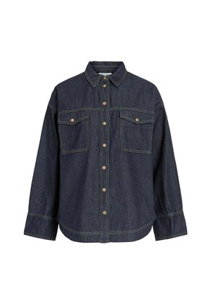 Rouge Edit, DENIM SHIRT OVERSIZED - Hemdbluse - dark blue denim