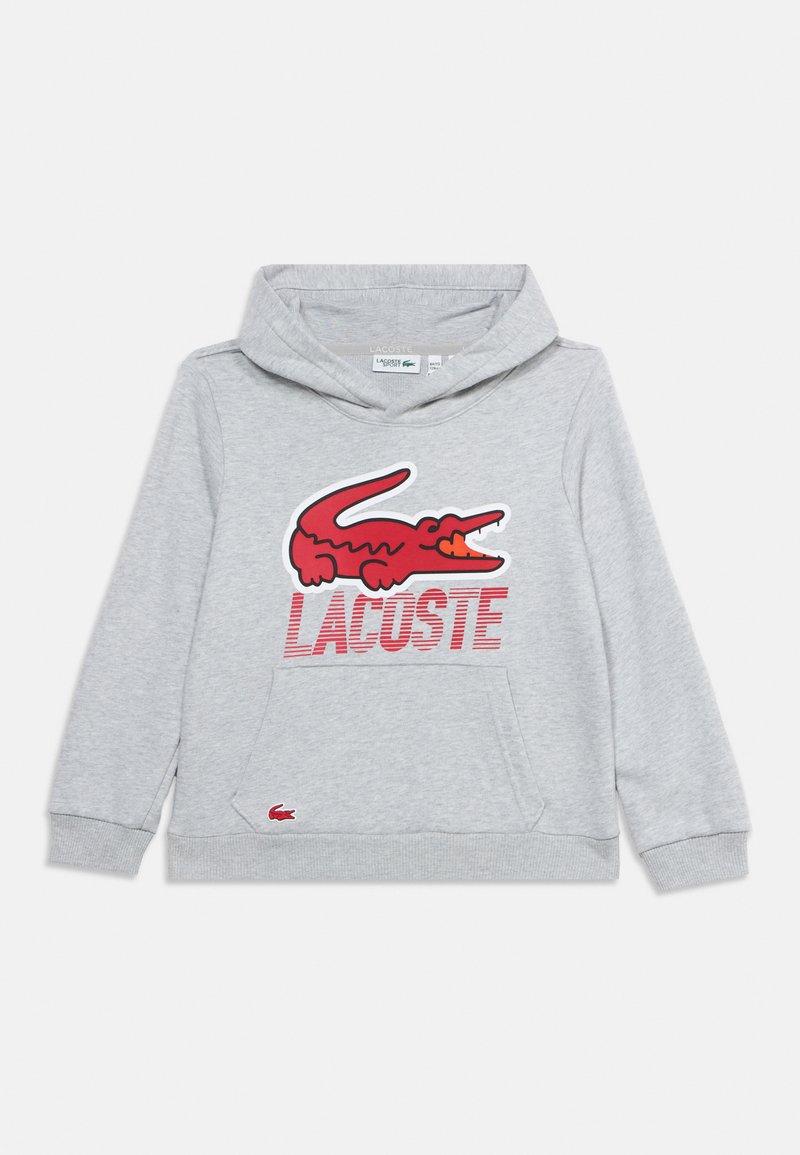 Lacoste Hoodie lichtgrijs gemêleerd