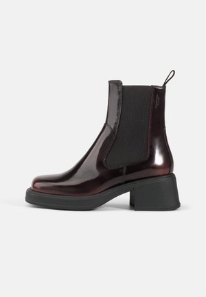 DORAH - Platform boots - dark bordo