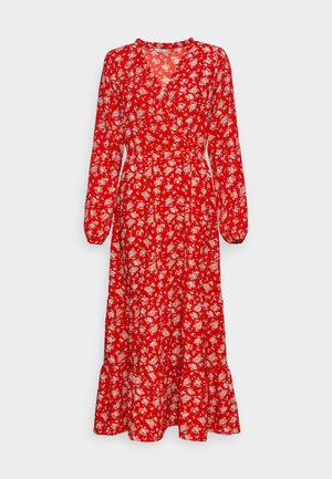 ONLY Tall ONLROSITTA WRAP LONG DRESS - Φόρεμα ημέρας - high risk red pale