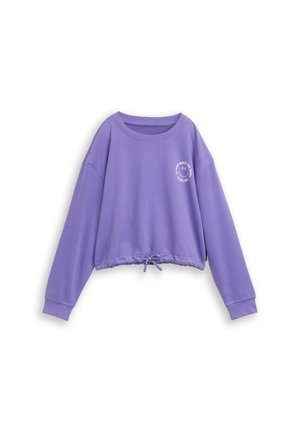 CROPPED MIT PRINT - Felpa - vervain lilac