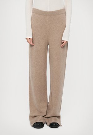 SWEATER PANT - Auduma bikses - melange oatmeal