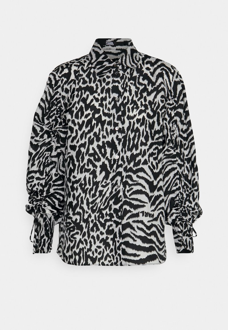 Karl Lagerfeld Overhemdblouse wit Karl Lagerfeld Overhemdblouse wit