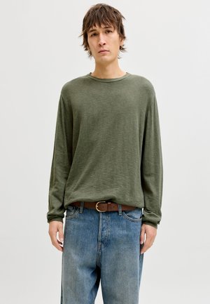 Jack & Jones, Knitted Plain Knitted - Πουλόβερ - dusty olive