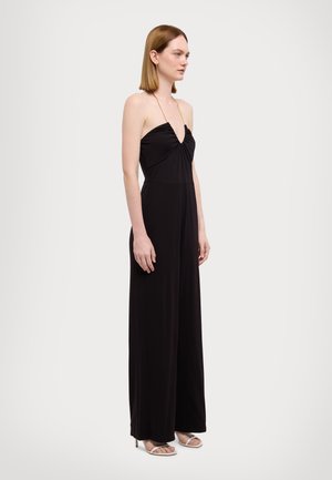 WIDE LEG CHAIN JUMPSUIT - Combinaison - black
