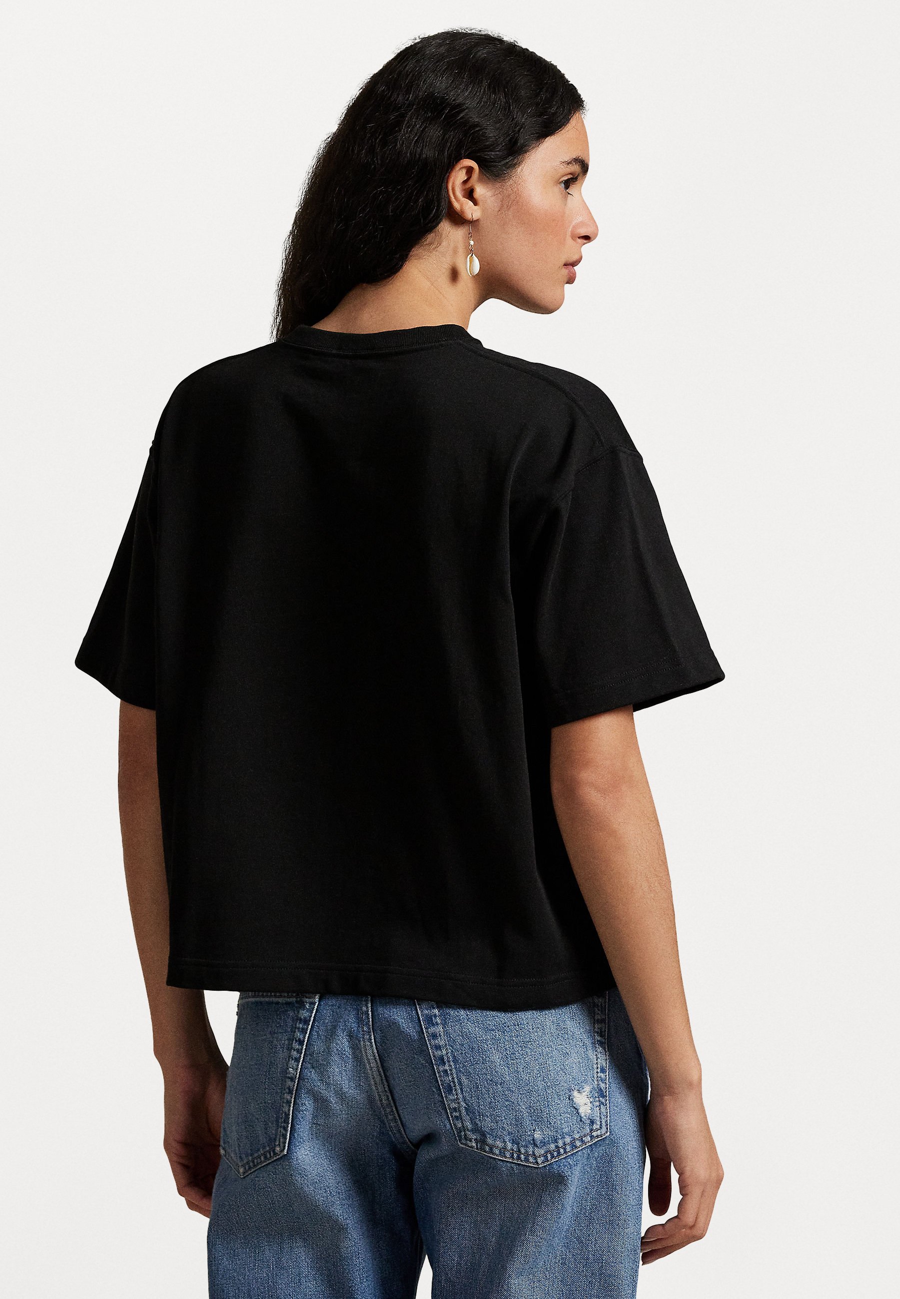 Polo Ralph Lauren RELAXED CROP FIT COTTON JERSEY TEE - T