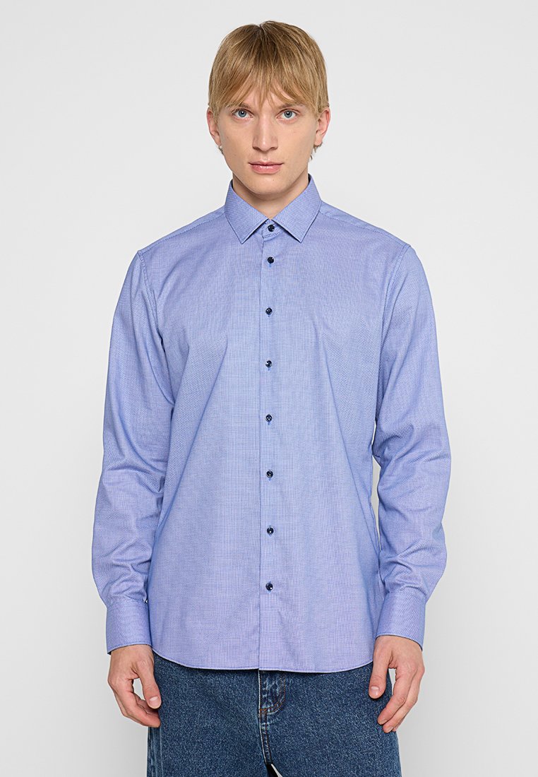 Eterna Zakelijk overhemd blauw