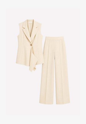 Touché Privé, VEST AND TROUSERS SET - Chaleco - stone