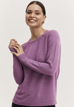 BYMALEA SLIT  - Strickpullover - grape jam