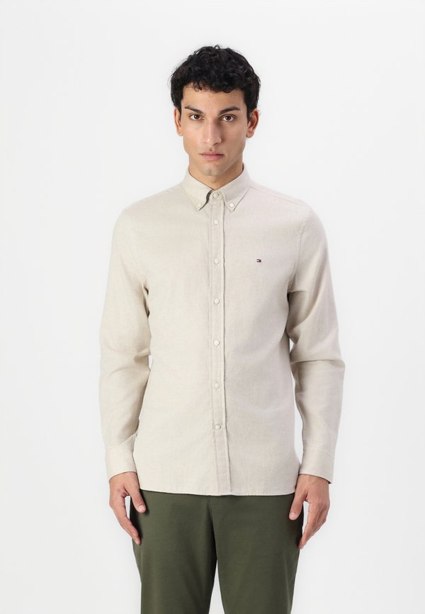 BRUSHED SOLID SHIRT - Shirt - sandalwood