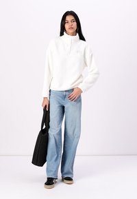 GAP SNAP LOGO - Fleece trui - white