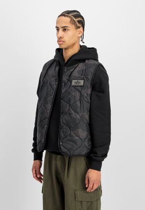 Alpha Industries, ALPHA INDUSTRIES MEN - VESTS Q-1 VEST CAMO - Chaleco - black camo