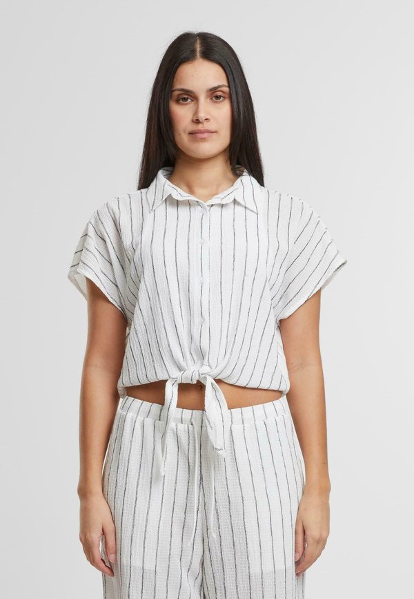 STRUCTURED STRIPED TIED - Hemdbluse