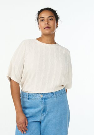 STRUKTURMUSTER - Bluse - birch