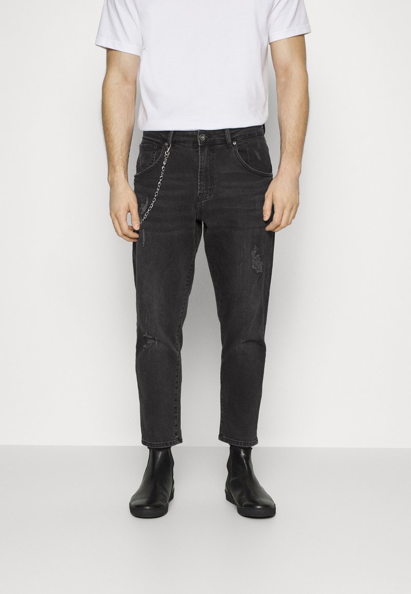 Herren Skinny Fit | Redefined Rebel HOUSTON DESTROY Jeans Relaxed Fit dust black/schwarz - LH26992 Herren Skinny Fit | Redefined Rebel HOUSTON DESTROY Jeans Relaxed Fit dust black/schwarz - LH26992