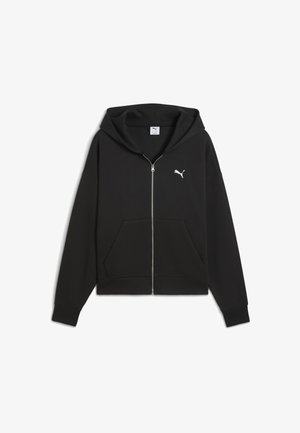 PUMA - Užtrauktuku užsegamas treningas - black